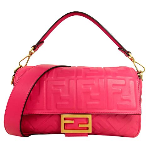 fendi pochette logo|fendi large baguette.